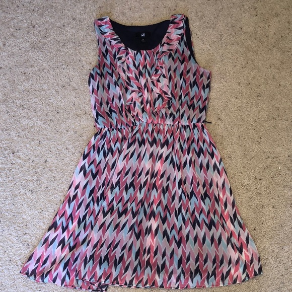 IZ Beyer pink blue dress size medium - Picture 1 of 5